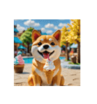 柴犬の新日常15（個別スタンプ：1）