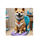 柴犬の新日常15（個別スタンプ：4）