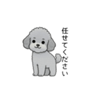 使いやすい長文のトイプードル②(敬語)（個別スタンプ：17）
