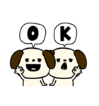 ポヨポヨ犬挨拶ポジティブ（個別スタンプ：24）