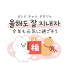 韓国語で年賀状♡あけおめ（個別スタンプ：10）