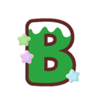 クリスマスカラー♡アルファベット＆数字（個別スタンプ：2）