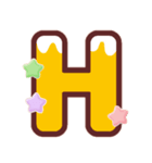 クリスマスカラー♡アルファベット＆数字（個別スタンプ：8）