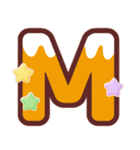 クリスマスカラー♡アルファベット＆数字（個別スタンプ：13）