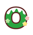 クリスマスカラー♡アルファベット＆数字（個別スタンプ：15）