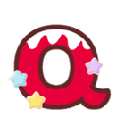 クリスマスカラー♡アルファベット＆数字（個別スタンプ：17）