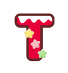 クリスマスカラー♡アルファベット＆数字（個別スタンプ：20）