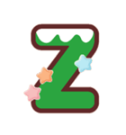 クリスマスカラー♡アルファベット＆数字（個別スタンプ：26）