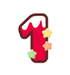 クリスマスカラー♡アルファベット＆数字（個別スタンプ：27）