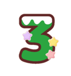 クリスマスカラー♡アルファベット＆数字（個別スタンプ：29）