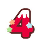 クリスマスカラー♡アルファベット＆数字（個別スタンプ：30）