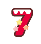 クリスマスカラー♡アルファベット＆数字（個別スタンプ：33）