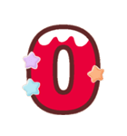 クリスマスカラー♡アルファベット＆数字（個別スタンプ：36）