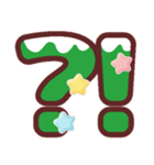 クリスマスカラー♡アルファベット＆数字（個別スタンプ：38）