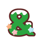 クリスマスカラー♡アルファベット＆数字（個別スタンプ：40）