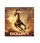 キリン無双！！！！（個別スタンプ：4）