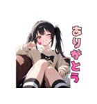 ペロッと誘惑♡あめ舐めガール（個別スタンプ：4）