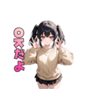 ペロッと誘惑♡あめ舐めガール（個別スタンプ：9）