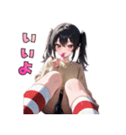 ペロッと誘惑♡あめ舐めガール（個別スタンプ：12）