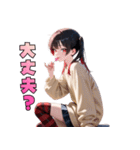 ペロッと誘惑♡あめ舐めガール（個別スタンプ：17）