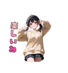 ペロッと誘惑♡あめ舐めガール（個別スタンプ：19）