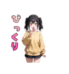 ペロッと誘惑♡あめ舐めガール（個別スタンプ：24）