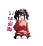 ペロッと誘惑♡あめ舐めガール（個別スタンプ：32）