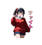 ペロッと誘惑♡あめ舐めガール（個別スタンプ：34）