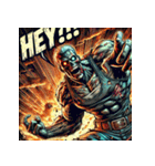 アメコミ爆裂ゾンビ（個別スタンプ：9）