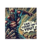 アメコミ爆裂ゾンビ（個別スタンプ：12）