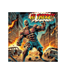 アメコミ爆裂ゾンビ（個別スタンプ：22）