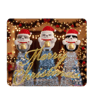 デカ動く 3D三匹の擦れねこ 年末年始2026（個別スタンプ：17）