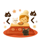 午年＊冬のお正月フェルトスタンプ【3D】（個別スタンプ：27）