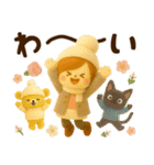 午年＊冬のお正月フェルトスタンプ【3D】（個別スタンプ：28）