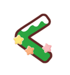 クリスマスカラー♡ひらがな①（個別スタンプ：8）