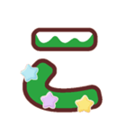 クリスマスカラー♡ひらがな①（個別スタンプ：10）