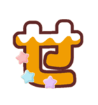 クリスマスカラー♡ひらがな①（個別スタンプ：14）