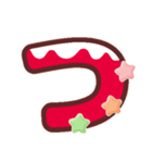 クリスマスカラー♡ひらがな①（個別スタンプ：18）