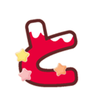 クリスマスカラー♡ひらがな①（個別スタンプ：20）