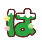クリスマスカラー♡ひらがな①（個別スタンプ：26）