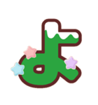 クリスマスカラー♡ひらがな①（個別スタンプ：38）