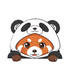 パンダになりたいレッサーパンダ2（個別スタンプ：1）