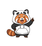 パンダになりたいレッサーパンダ2（個別スタンプ：4）