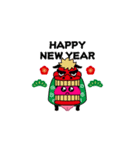 飛び出す！きのこぴえん＠お正月/再販（個別スタンプ：3）