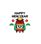 飛び出す！マジパンダ＠お正月/再販（個別スタンプ：3）