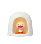 冬と年末年始に使えるてるてるうさぎ（個別スタンプ：30）