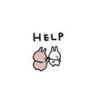うさぎだけ。物価高。（個別スタンプ：24）