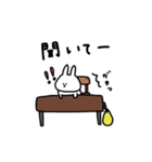 うさぎだけ。物価高。（個別スタンプ：33）