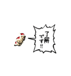 ▶︎動く！叫ぶマーモット【サンタver.】（個別スタンプ：14）