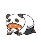 パンダになりたいレッサーパンダ英語ver2（個別スタンプ：8）